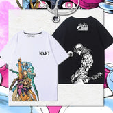 スタンド使い イラスト トップス キャラプリント ユニセックス 半袖 Tシャツ