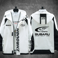 バイカースタイル 都会派ストリート メンズ 防風 防寒 レーシングジャケット