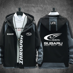 バイカースタイル 都会派ストリート メンズ 防風 防寒 レーシングジャケット