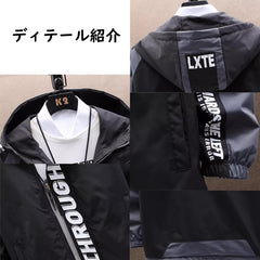 バイカースタイル 都会派ストリート メンズ 防風 防寒 レーシングジャケット