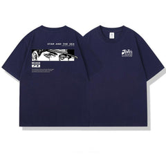 スタンド使い イラスト トップス STAR AND THE SEA ユニセックス 半袖Tシャツ