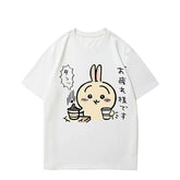 可愛いキャラ ゆるかわ トップス お疲れ様です ユニセックス 半袖Tシャツ