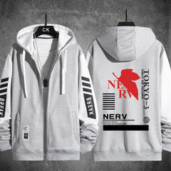 キャラクター トップス NERV ユニセックス 長袖 パーカー