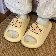 可愛いキャラ ゆるかわ シューズ キャラコラボ 滑り止め付き レディース 夏サンダル