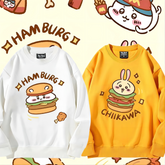 可愛いキャラ ゆるかわ トップス HAMBURG ユニセックス 長袖 スウェット