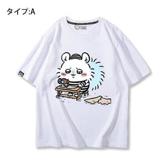 可愛いキャラ ゆるかわ トップス 日常(笑)ユニセックス 半袖Tシャツ