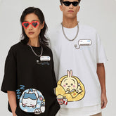 可愛いキャラ ゆるかわ トップス エアコン ユニセックス 半袖Tシャツ