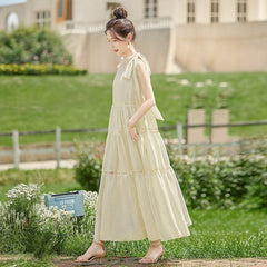 エレガント ホルターネック ノースリーブ リゾート レディースロングワンピース