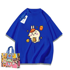 可愛いキャラ ゆるかわ トップス マックの店員さん ユニセックス 半袖Tシャツ