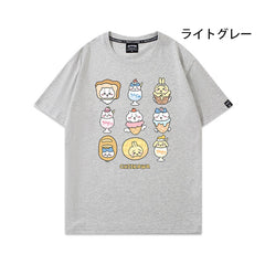 可愛いキャラ ゆるかわ トップス お菓子 ユニセックス 半袖Tシャツ