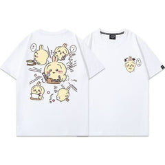 可愛いキャラ ゆるかわ トップス クッキング ユニセックス 半袖Tシャツ