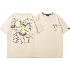 可愛いキャラ ゆるかわ トップス クッキング ユニセックス 半袖Tシャツ