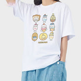可愛いキャラ ゆるかわ トップス お菓子 ユニセックス 半袖Tシャツ