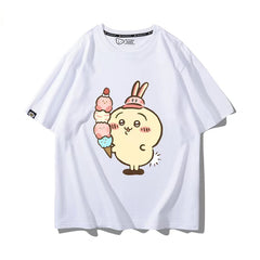 可愛いキャラ ゆるかわ トップス キャラcosplay ユニセックス 半袖Tシャツ