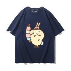 可愛いキャラ ゆるかわ トップス キャラcosplay ユニセックス 半袖Tシャツ