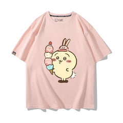 可愛いキャラ ゆるかわ トップス キャラcosplay ユニセックス 半袖Tシャツ
