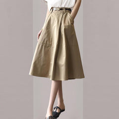 フレンチパフスリーブブラウス&Aラインスカート レディース セットアップ