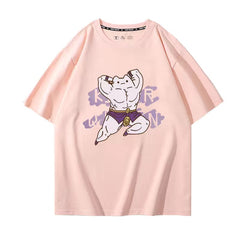 スタンド使い イラスト トップス 筋トレ兄貴 Killer Queen ユニセックス 半袖 Tシャツ