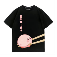 キャラクターシリーズ トップス カービィとはし ユニセックス 半袖Tシャツ