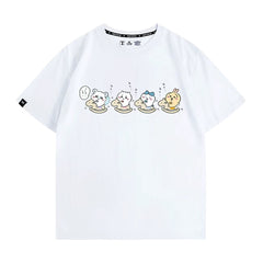 可愛いキャラ ゆるかわ トップス ロッキングホース ユニセックス 半袖Tシャツ