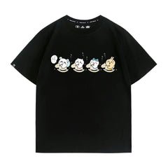 可愛いキャラ ゆるかわ トップス ロッキングホース ユニセックス 半袖Tシャツ