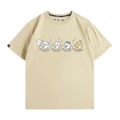 可愛いキャラ ゆるかわ トップス ロッキングホース ユニセックス 半袖Tシャツ
