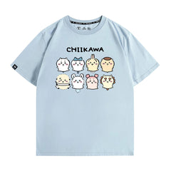 可愛いキャラ ゆるかわ トップス 家族写真 ユニセックス 半袖Tシャツ