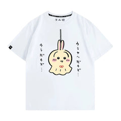 可愛いキャラ ゆるかわ トップス てるてる坊主 ユニセックス 半袖Tシャツ