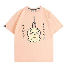 可愛いキャラ ゆるかわ トップス てるてる坊主 ユニセックス 半袖Tシャツ