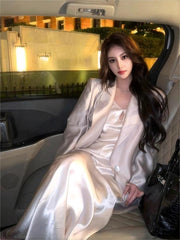 アウター&Vネックキャミワンピ レディース セットアップ