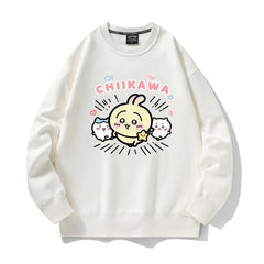 可愛いキャラ ゆるかわ トップス 走る ユニセックス 長袖 スウェット