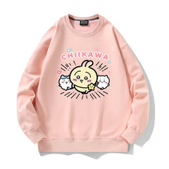 可愛いキャラ ゆるかわ トップス 走る ユニセックス 長袖 スウェット