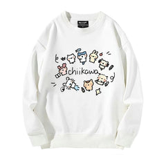 可愛いキャラ ゆるかわ トップス 家族写真 ユニセックス 長袖 スウェット