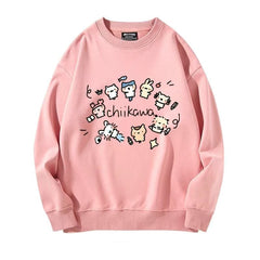 可愛いキャラ ゆるかわ トップス 家族写真 ユニセックス 長袖 スウェット