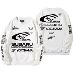 バイカースタイル トップス ラリー仕様デザイン ユニセックス 長袖 スウェット