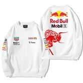 バイカースタイル トップス RED BULL デザイン ユニセックス 長袖 スウェット