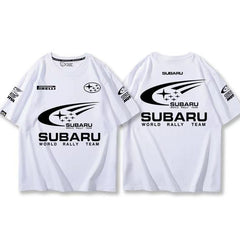 バイカースタイル トップス モータースポーツテイスト ユニセックス 半袖Tシャツ