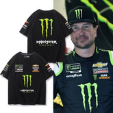 バイカースタイル トップス モータースポーツ風 ロゴプリント ユニセックス 半袖Tシャツ