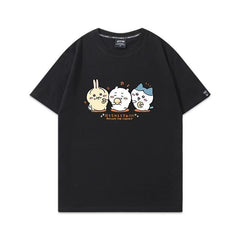 可愛いキャラ ゆるかわ トップス ドーナツ ユニセックス 半袖Tシャツ