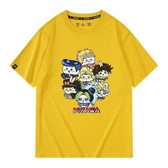 可愛いキャラ ゆるかわ トップス 黄金の精神! ユニセックス 半袖Tシャツ