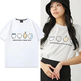 可愛いキャラ ゆるかわ トップス 可愛い後ろ姿 ユニセックス 半袖Tシャツ