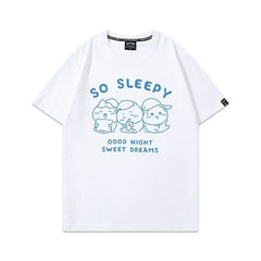 可愛いキャラ ゆるかわ トップス GOOD NIGHT ユニセックス 半袖Tシャツ