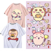 可愛いキャラ ゆるかわ トップス おかし ユニセックス 半袖Tシャツ