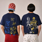 スタンド使い イラスト トップス 22タイプのプリントデザイン ユニセックス 半袖Tシャツ