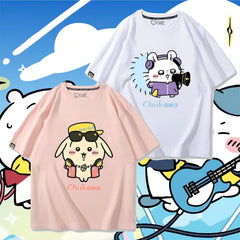 可愛いキャラ ゆるかわ トップス グループ ユニセックス 半袖Tシャツ