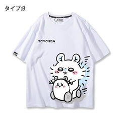 可愛いキャラ ゆるかわ トップス 日常(笑)ユニセックス 半袖Tシャツ