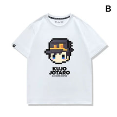 スタンド使い イラスト トップス マイクラ風 ドット絵キャラ ユニセックス 半袖 Tシャツ