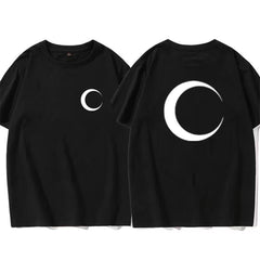 キャラクター トップス 太陽&ムーン 背面ビッグプリント ユニセックス 半袖Tシャツ
