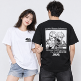 スタンド使い イラスト トップス JOJO キャラクタープリント 3タイプ ユニセックス 半袖Tシャツ