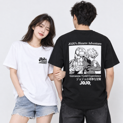 スタンド使い イラスト トップス JOJO キャラクタープリント 3タイプ ユニセックス 半袖Tシャツ